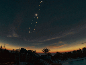 Así se registra el analema (el recorrido del sol a lo largo del año) en el cielo de Turquía. Esta fue la imagen del día de la NASA en el día de ayer.